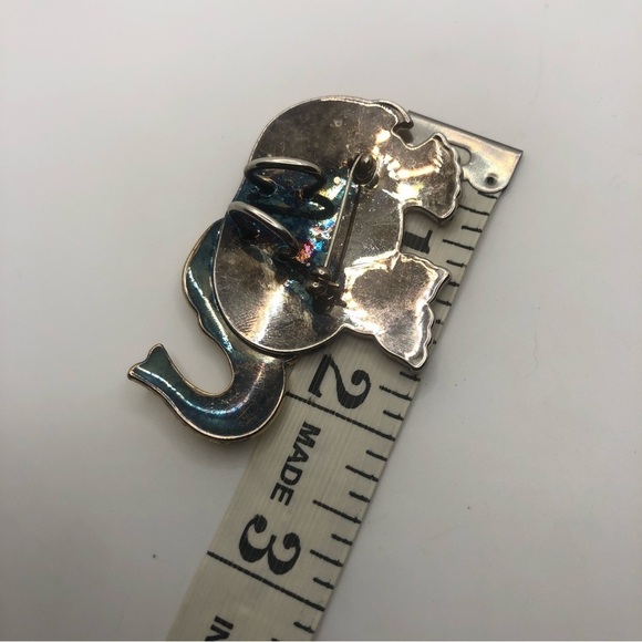 X3 Vtg Elephant Brooch Bundle x1 Silver atone x2 Gold Tone - Picture 4 of 6